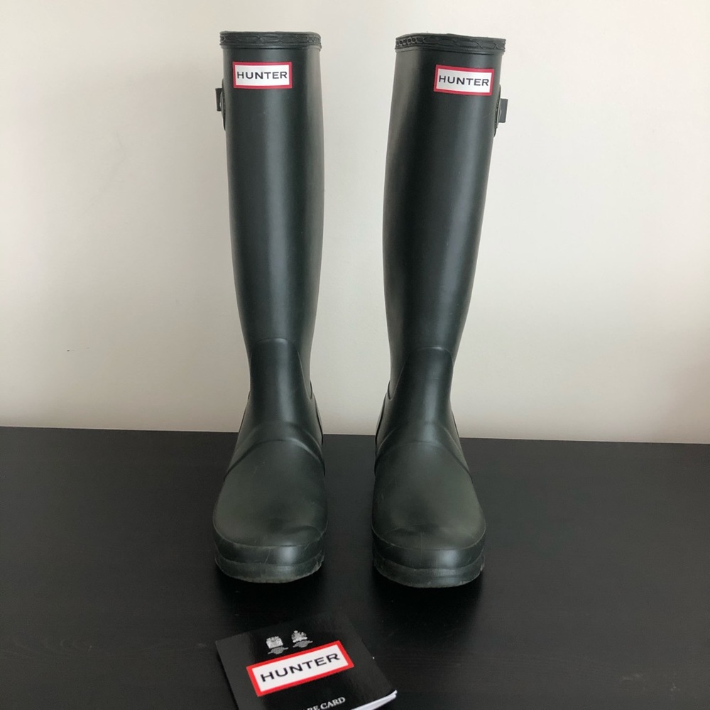 Women’s Original Tall Rain Boots: Hunter Green